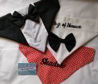 Image 4 of Red Polka Dot Dog Bandana