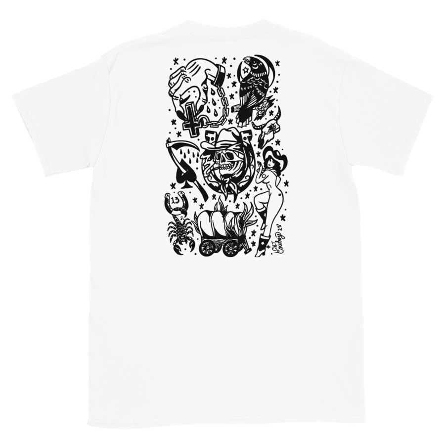 Image of Godless Country Flash Tshirt White