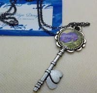 Image 1 of Begonia Key Necklace - "Bead and Chat Project"