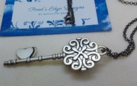 Image 2 of Begonia Key Necklace - "Bead and Chat Project"