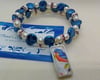Memory Wire Bracelet - Study In Blue - "Bead and Chat" Project