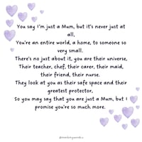 Just a Mum poem