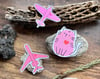 Love Day Cat and Airplane Waterproof Vinyl Stickers (choose one)