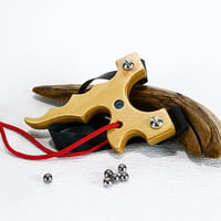 Image 1 of Slingshot, Birchwood Catapult, Hunting Gift, Wooden Sling Shot, Right Handed shooter, Unique Gift