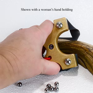Image of Slingshot, Birchwood Catapult, Hunting Gift, Wooden Sling Shot, Right Handed shooter, Unique Gift