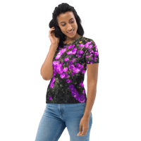 Image 2 of PURPLE FLOWER WOMEN'S SHIRT