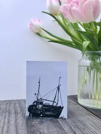 Image 3 of Harvest Lilly ( black and white)  Greetings Card