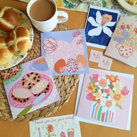 Image 2 of Hot Cross Buns Easter Card