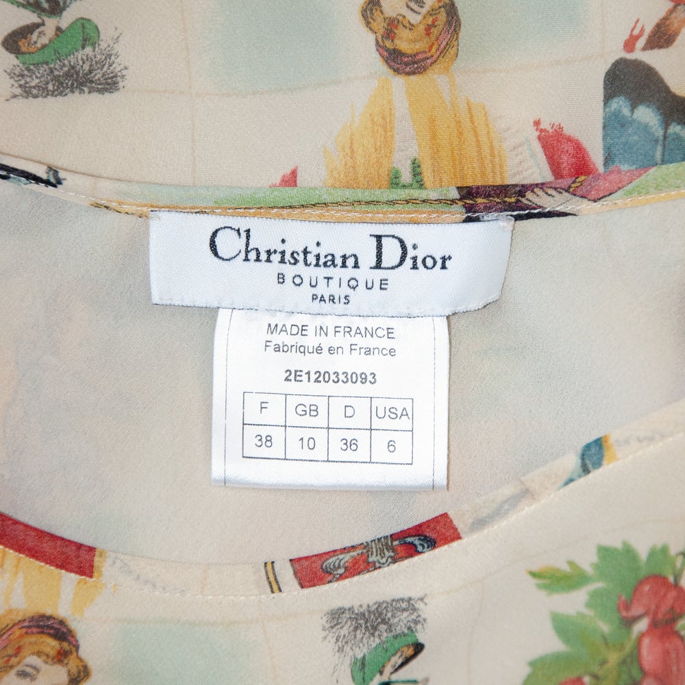 Image of Christian Dior by Galliano 2002 Stamps Skirt