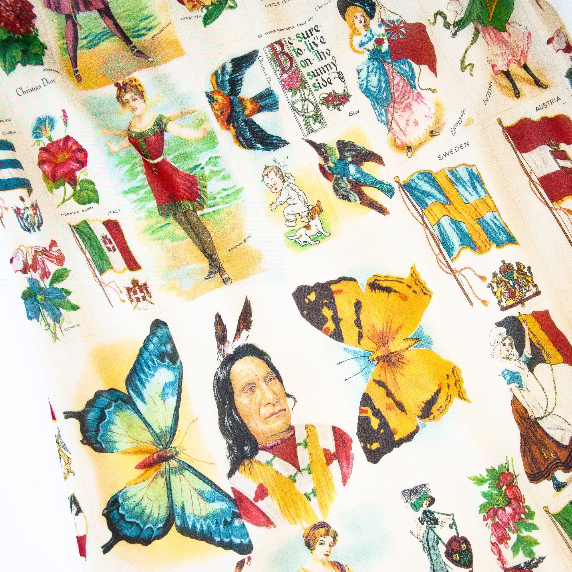 Image of Christian Dior by Galliano 2002 Stamps Skirt
