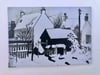 House in the Snow Greetings Card 