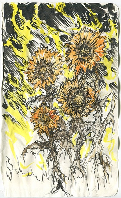 Image of fireflowers OG painting 