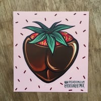 Image 1 of Dirty Desserts ChocolateStrawberry Sticker!