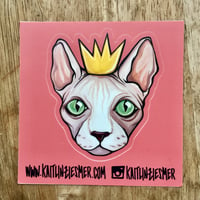 Image 1 of CROWN CAT Sticker!