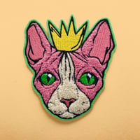 ROYAL CAT Chenille Iron-On Patch!