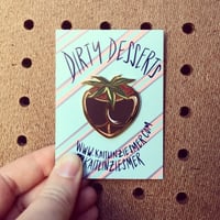 Image 4 of Dirty Desserts! Banana Spit Lapel Pin!