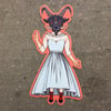 8” VINYL STICKER // Praise Satan