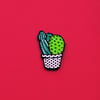 Suggestive Succulents! Cactus D**k Lapel Pin!