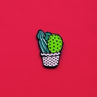 Image 1 of Suggestive Succulents! Cactus D**k Lapel Pin!