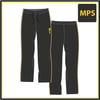 MPS Stretch Trackpants - Charcoal Gold/Grey Piping