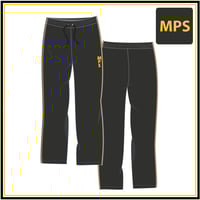 Image 1 of MPS Stretch Trackpants - Charcoal Gold/Grey Piping $50.80