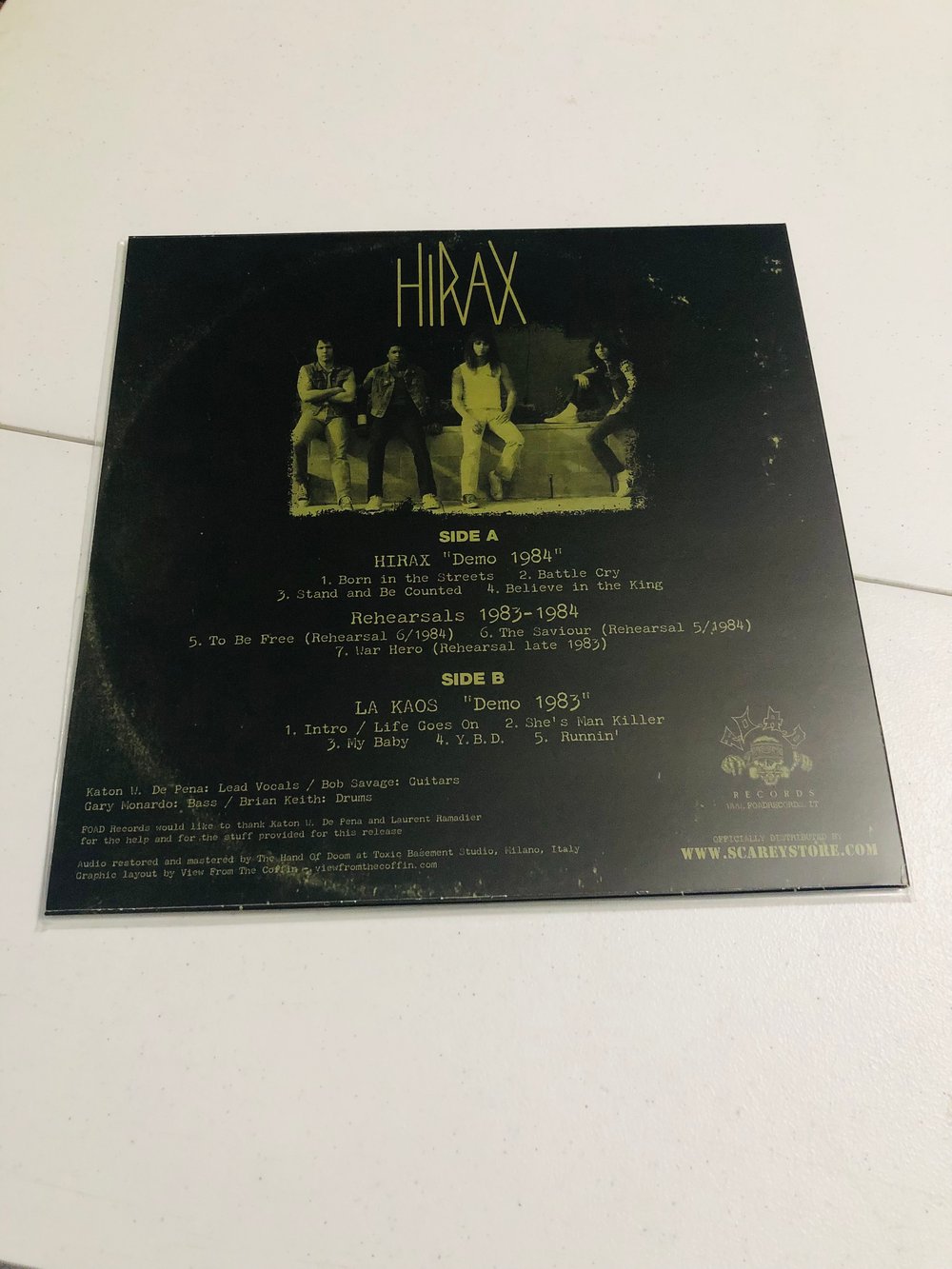 HIRAX demo / LA KAOS RARE limited edition