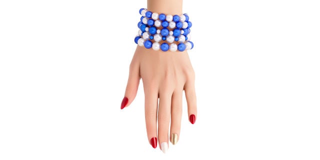 Image of Zeta Blue and White Bracelet 