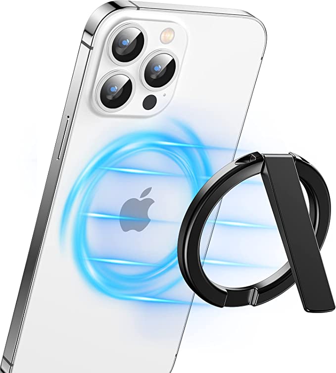 Image of Facbiny Magnetic Metal Phone Kickstand Compatible for iPhone 12/13/14 Series, Magnetic & Magsafe Cas