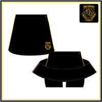 NLPS Girls Sport Skort - Black with Gold Piping