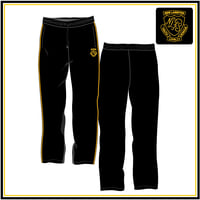 NLPS Stretch Trackpants - Black Gold Piping