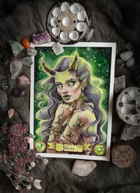 Image 1 of Taurus Zodiac Art Print