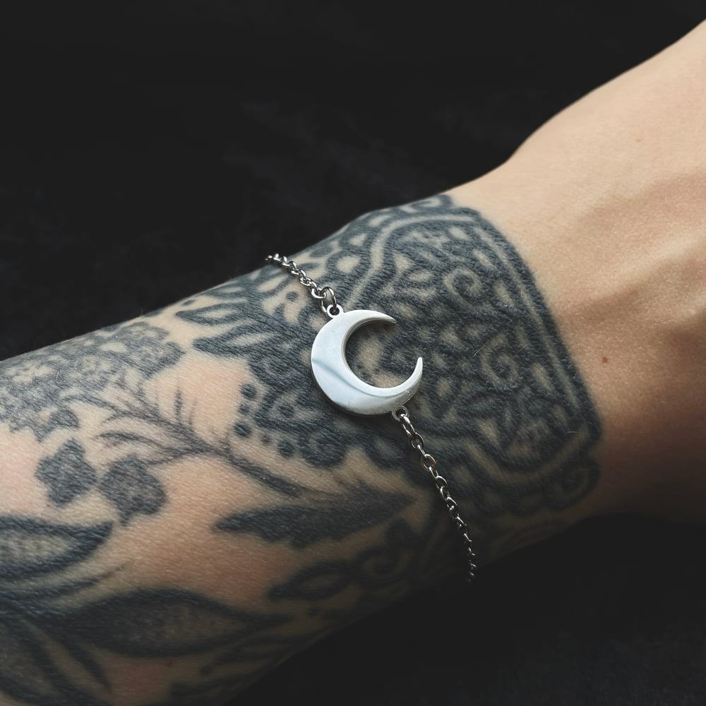 Image of New Moon Stainless Steel Bracelet