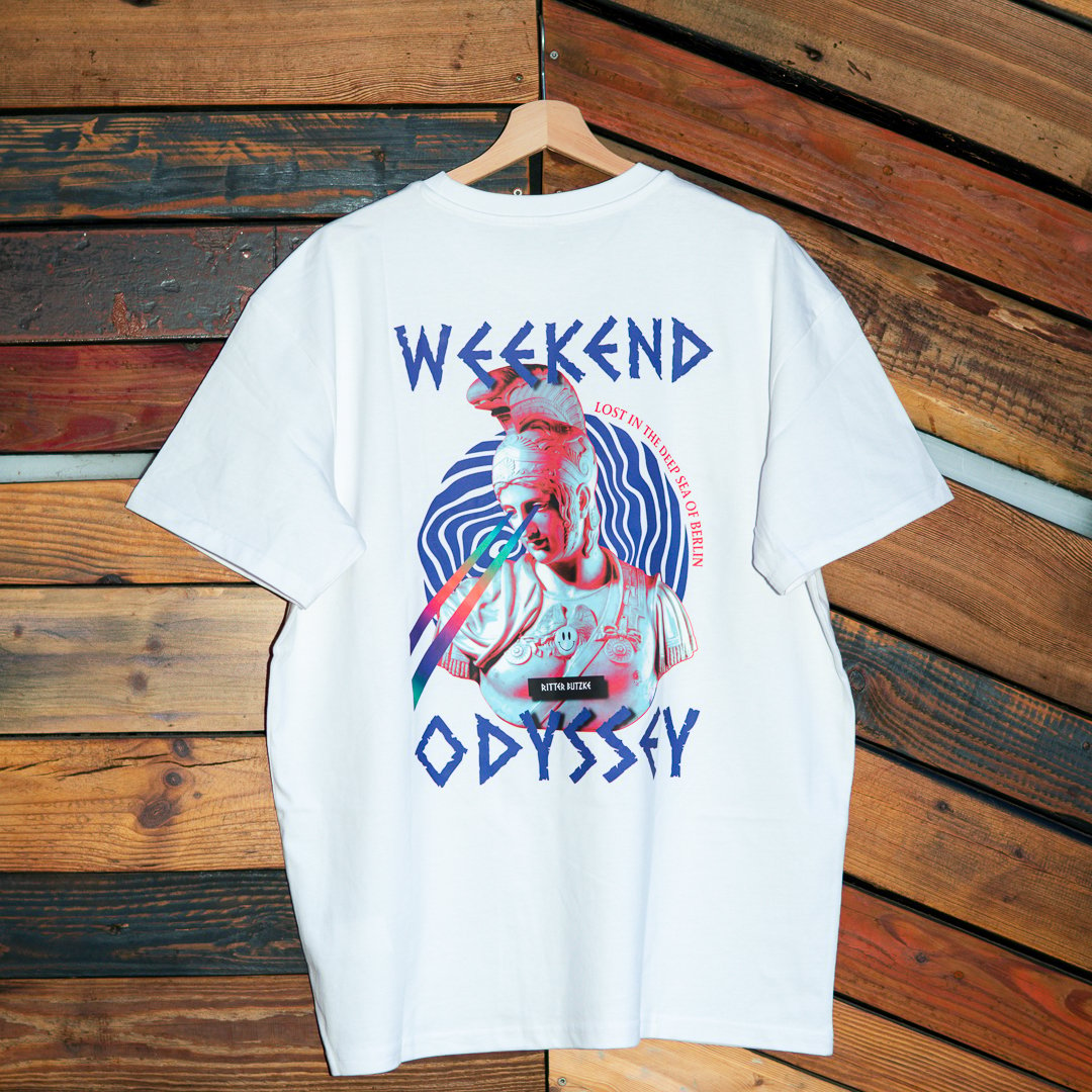 "ODYSSEY" SHIRT (WHITE) DESIGNED BY JAN OBERLAENDER