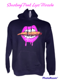 Smoking Pink Lips Street Fashion Hoodie 