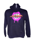 Smoking Pink Lips Street Fashion Hoodie 