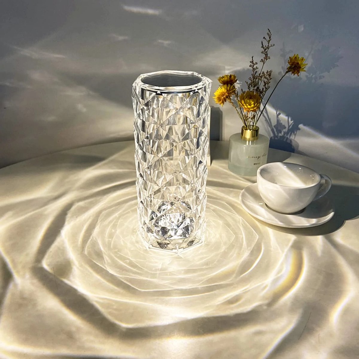 Image of Crystal Lamp Touch Table Bedside Lamps