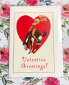 Vintage Cowgirl Valentine’s Day Card