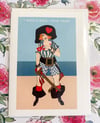 Pirate Girl Valentine’s Day Card