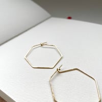 Image 3 of Honeycomb earrings