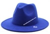 Solid Blue Fedora (56-58cm)
