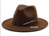 Solid Chocolate Fedora (56-58cm)