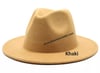 Solid Khaki Fedora (56-58cm)