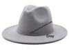Solid Grey Fedora (56-58cm)
