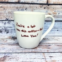 Image 1 of Mug with Handwriting or Drawing