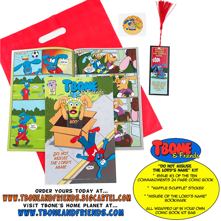"Do Not Misuse The Lord's Name" Comic Book Kit- Issue#3 of Ten Commandment Series