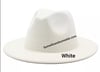 Solid White Fedora (56-58cm)