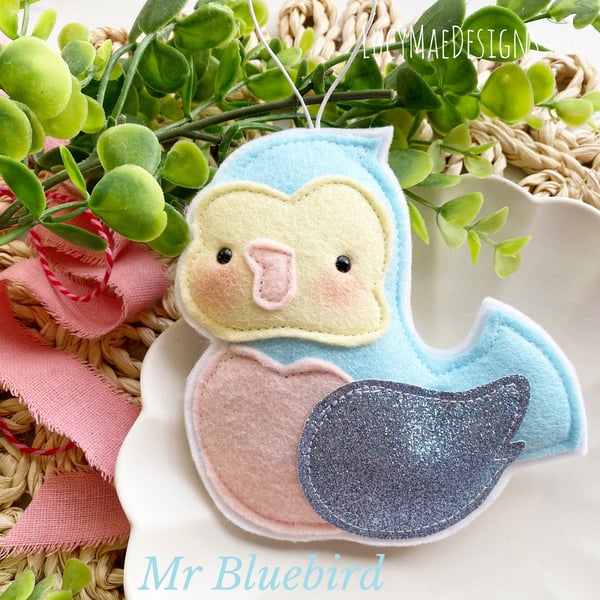 Image of Mr. Bluebird decoration 