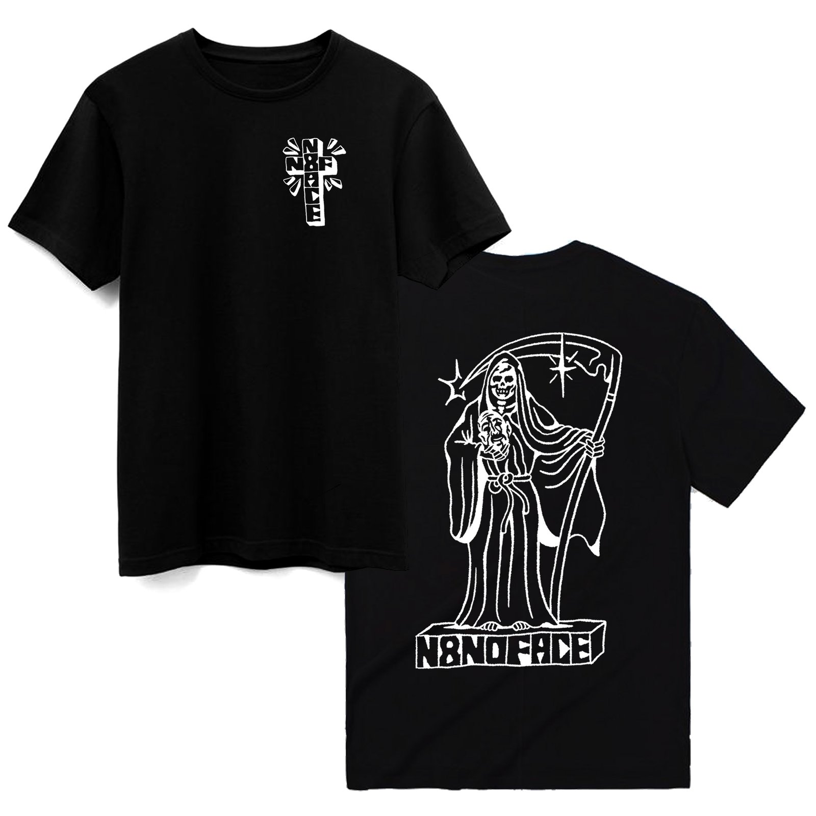 N8NOFACE LA Muerte T-shirt | N8NOFACE