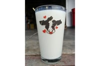 Image 2 of Smooch Cow Drinking Glass