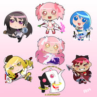 STICKER SET- PUELLA MAGI MADOKA MAGICA 